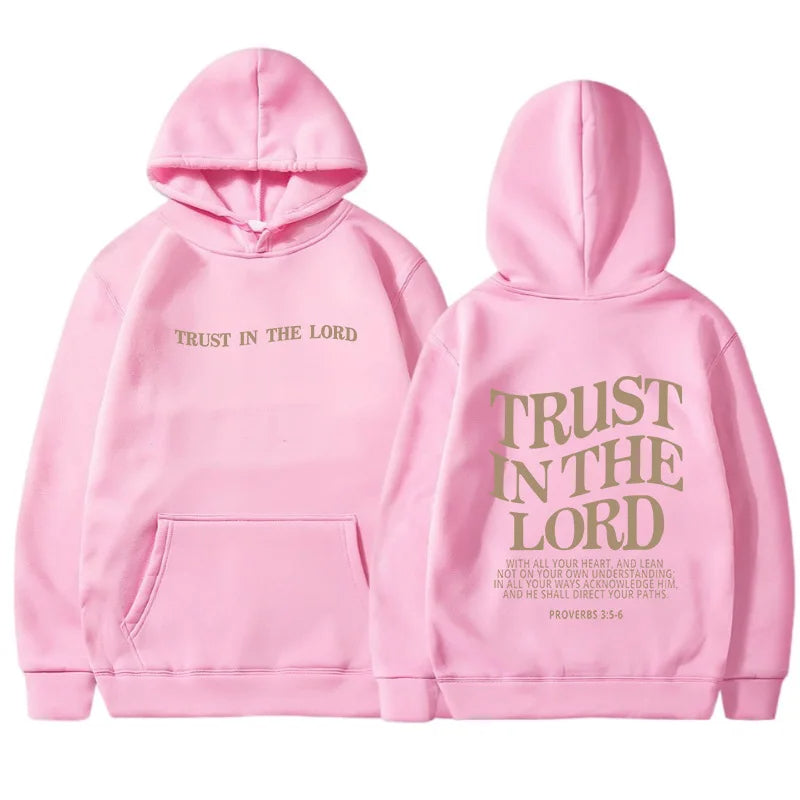 Sweat à capuche avec citation de la confiance - Aziane