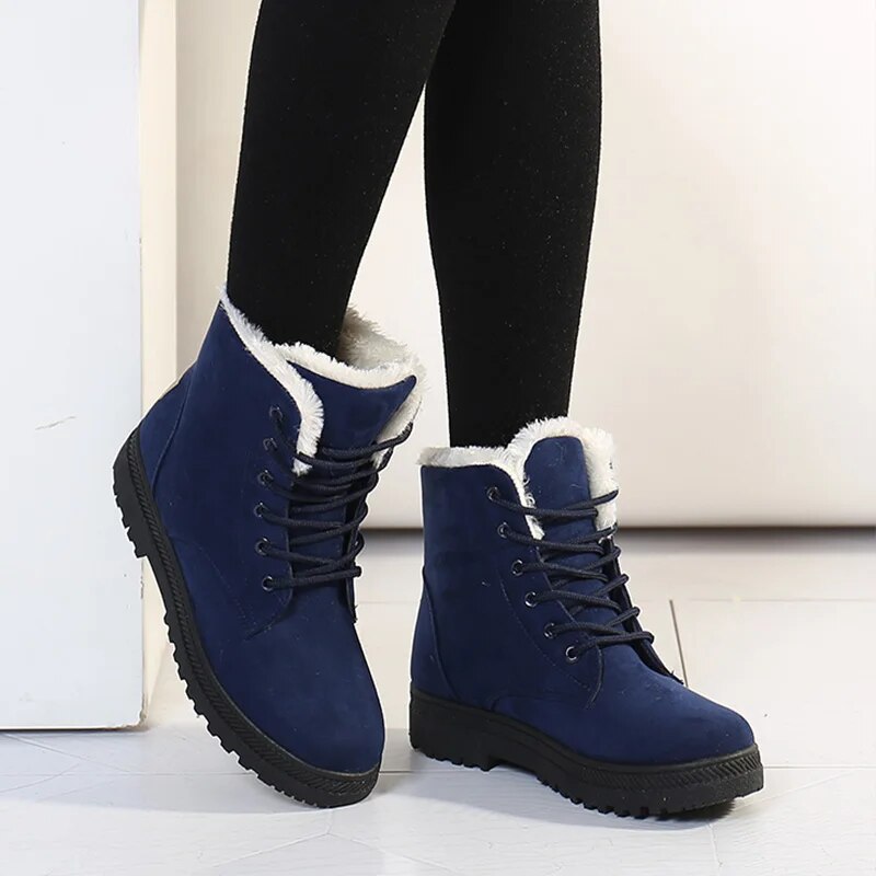 Léa - Bottes De Neige Antidérapantes Avec Lacets
