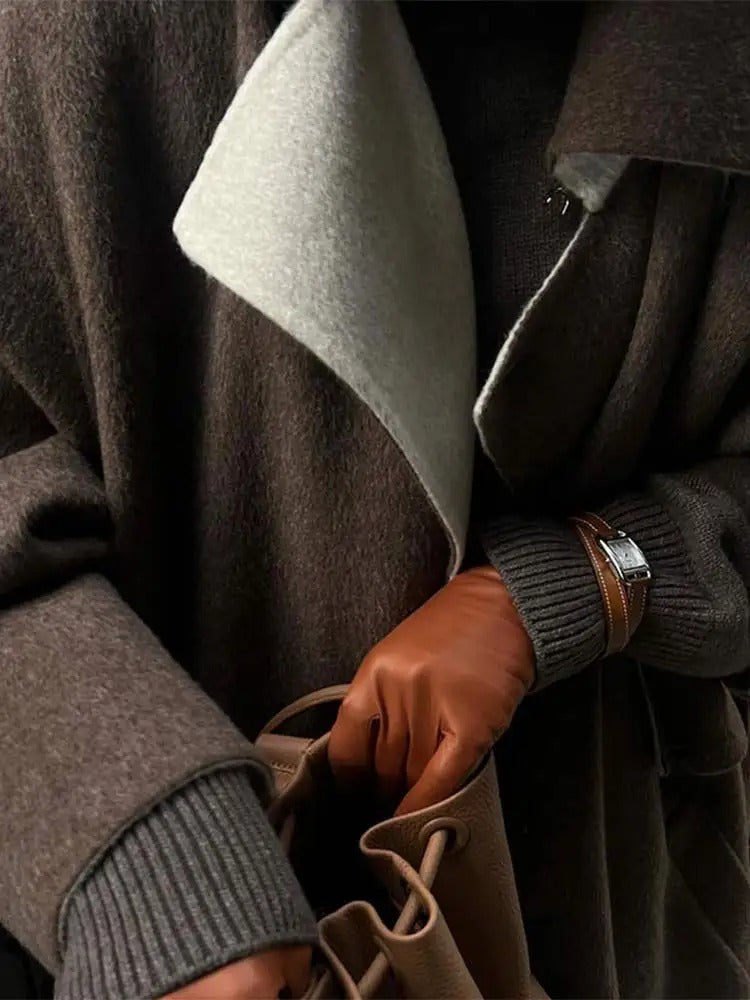 Élodie Lavin | Manteau laine oversize