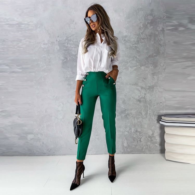 Pantalon skinny taille haute - Permelia