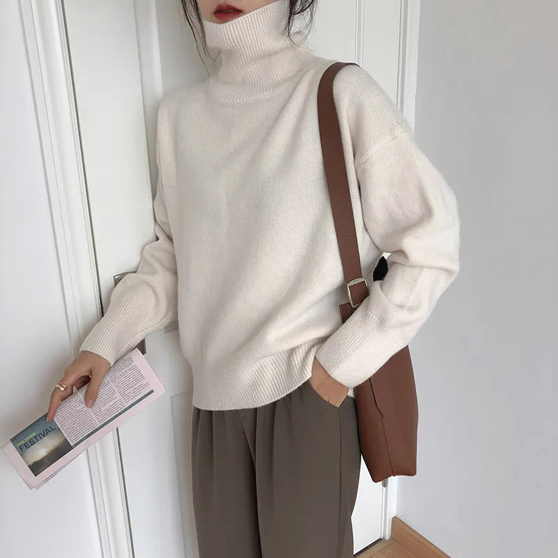 Brielle - Col roulé style pull-over matelassé