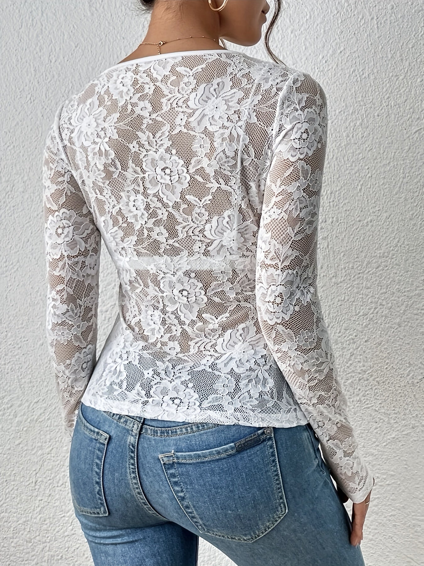 Alina - Haut élégant en dentelle pour femme