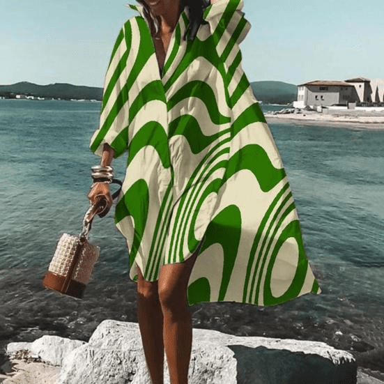 Victoire - Robe longueur genou à imprimé unique