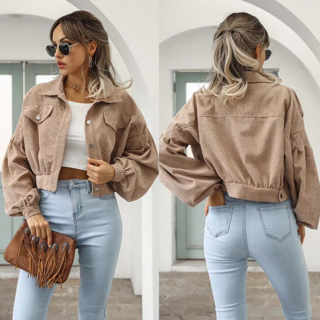 Veste courte en velours côtelé - Chrisanne