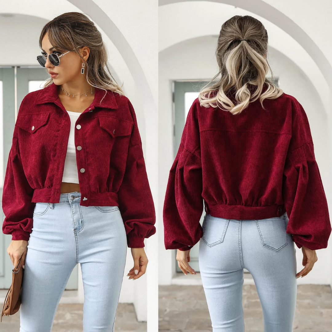 Veste courte en velours côtelé - Chrisanne