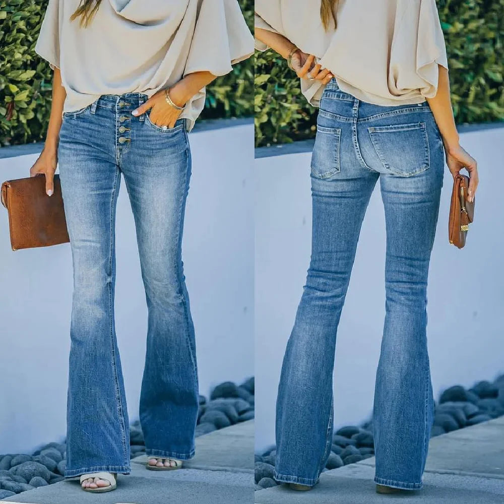 Jean en denim délavé vintage - Latachia