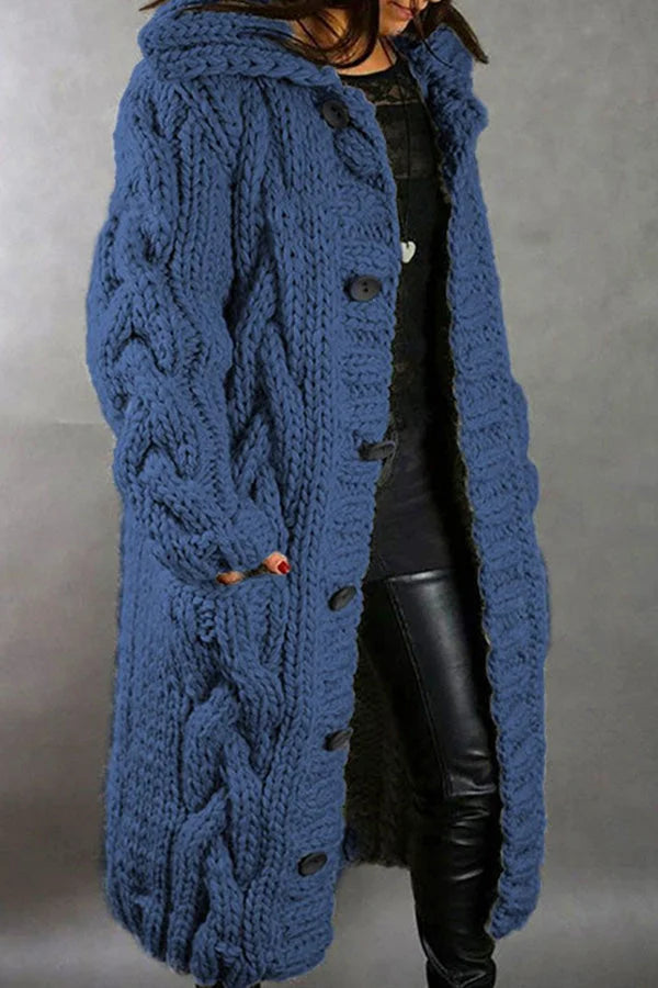 Cardigan tricoté oversize pour les journées fraîches