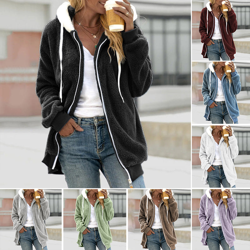 Veste zippée douce pour femmes