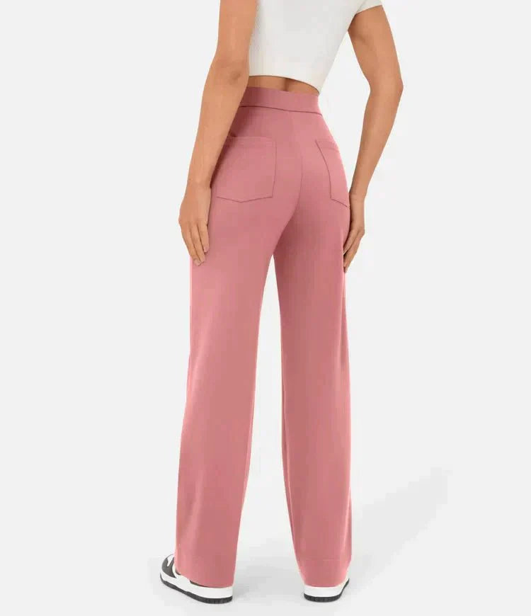 Charlotte - Pantalon Décontracté Élastique À Taille Haute