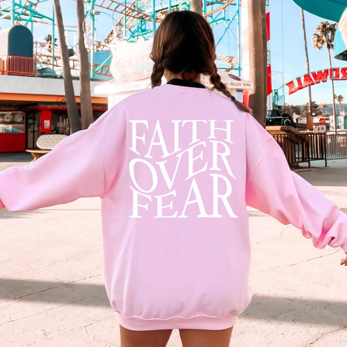 Pull oversize Faith - Verdiena
