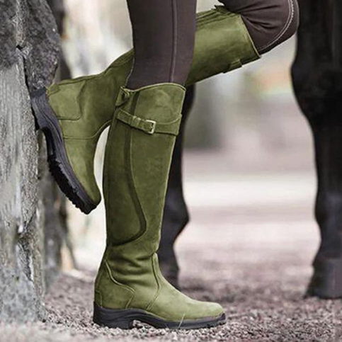 Megan - Bottes en cuir à coupe haute