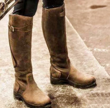 Megan - Bottes en cuir à coupe haute