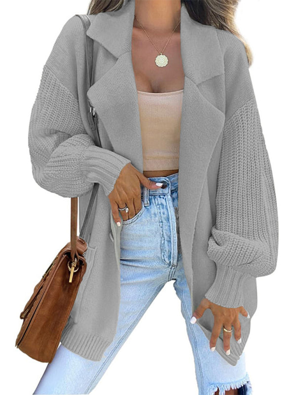 Lena - Long Cardigan Tricoté pour Femmes