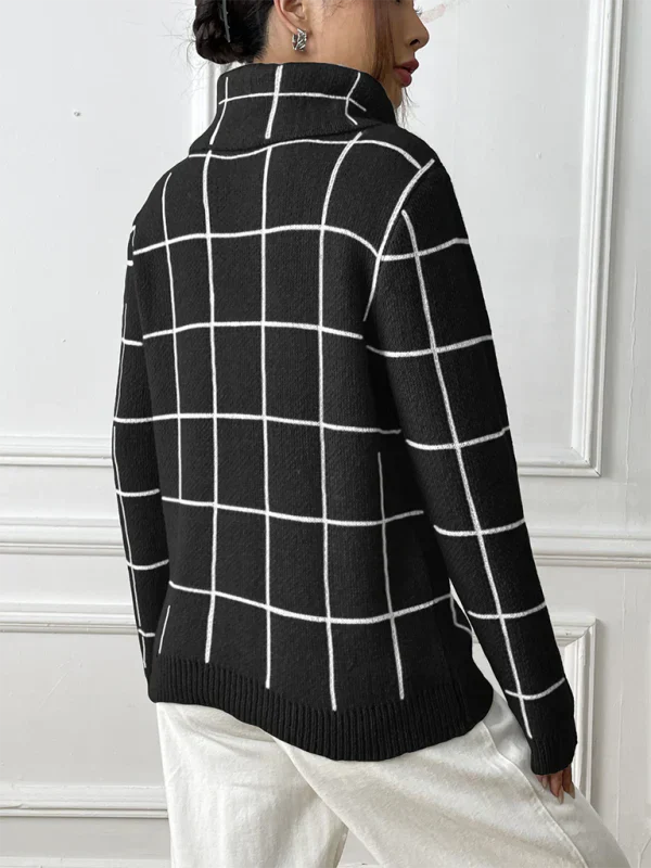 Livia - Pull à col haut pour femme Pour l'automne et l'hiver