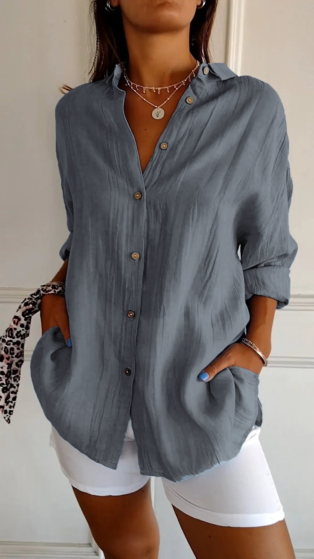 Amelien - Blouse Plissée Élégante pour Femmes