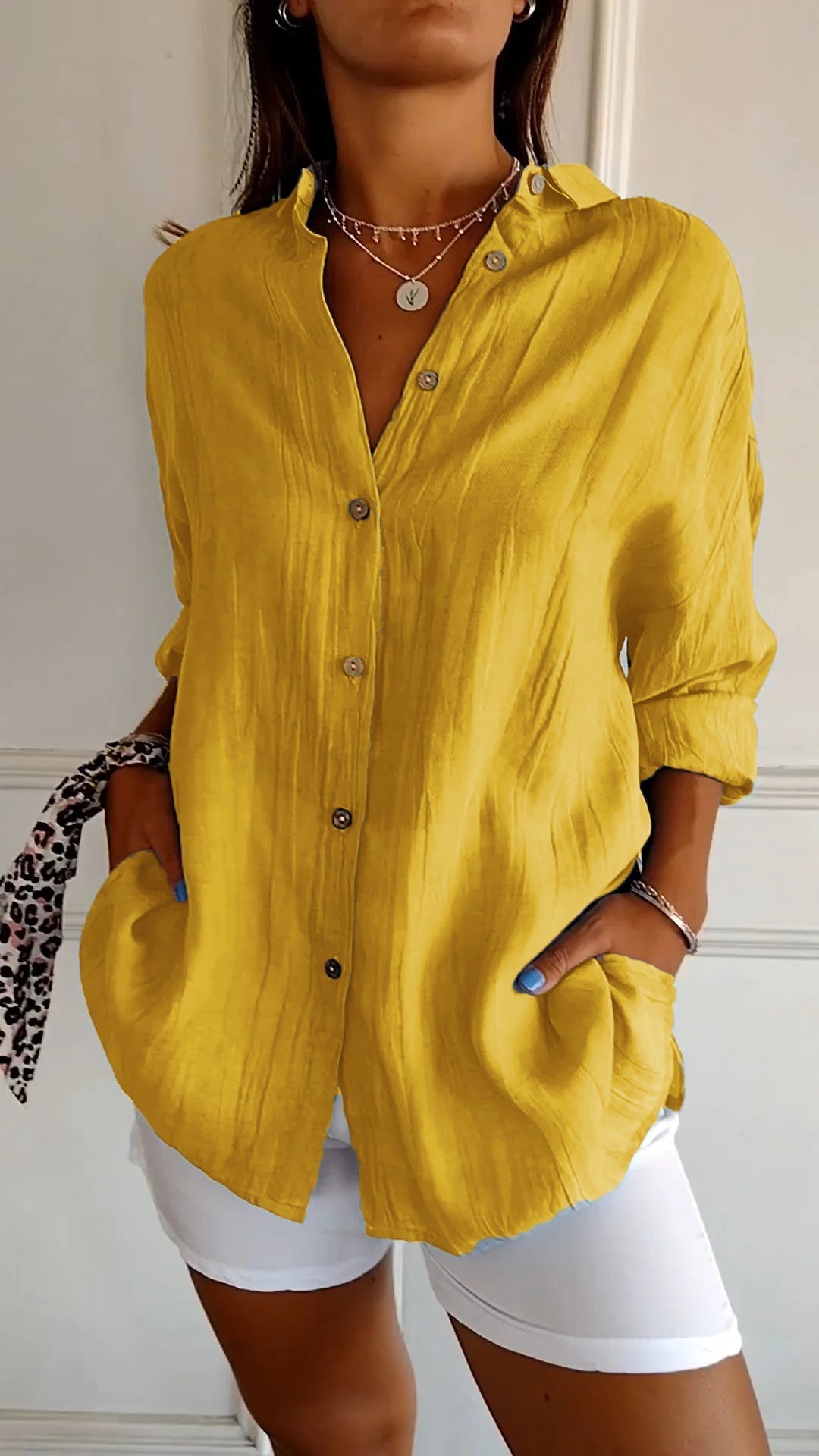 Amelien - Blouse Plissée Élégante pour Femmes