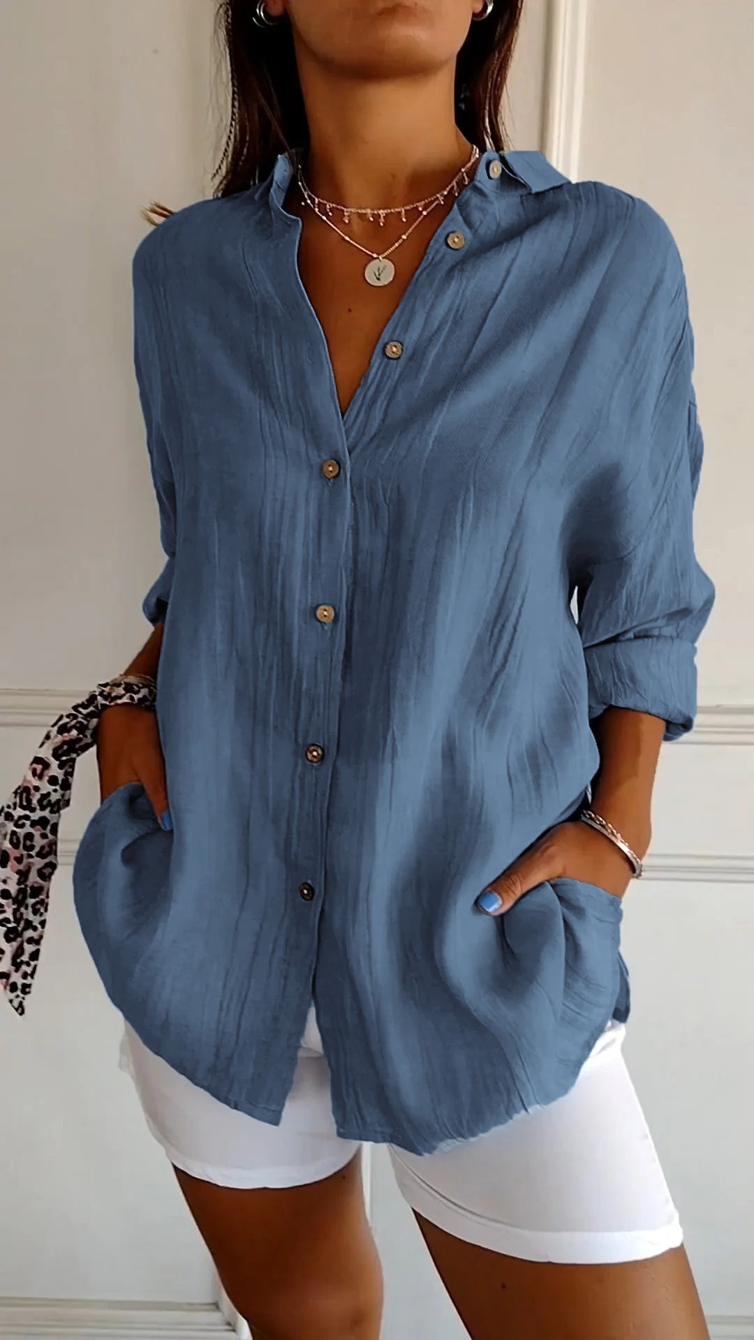 Amelien - Blouse Plissée Élégante pour Femmes