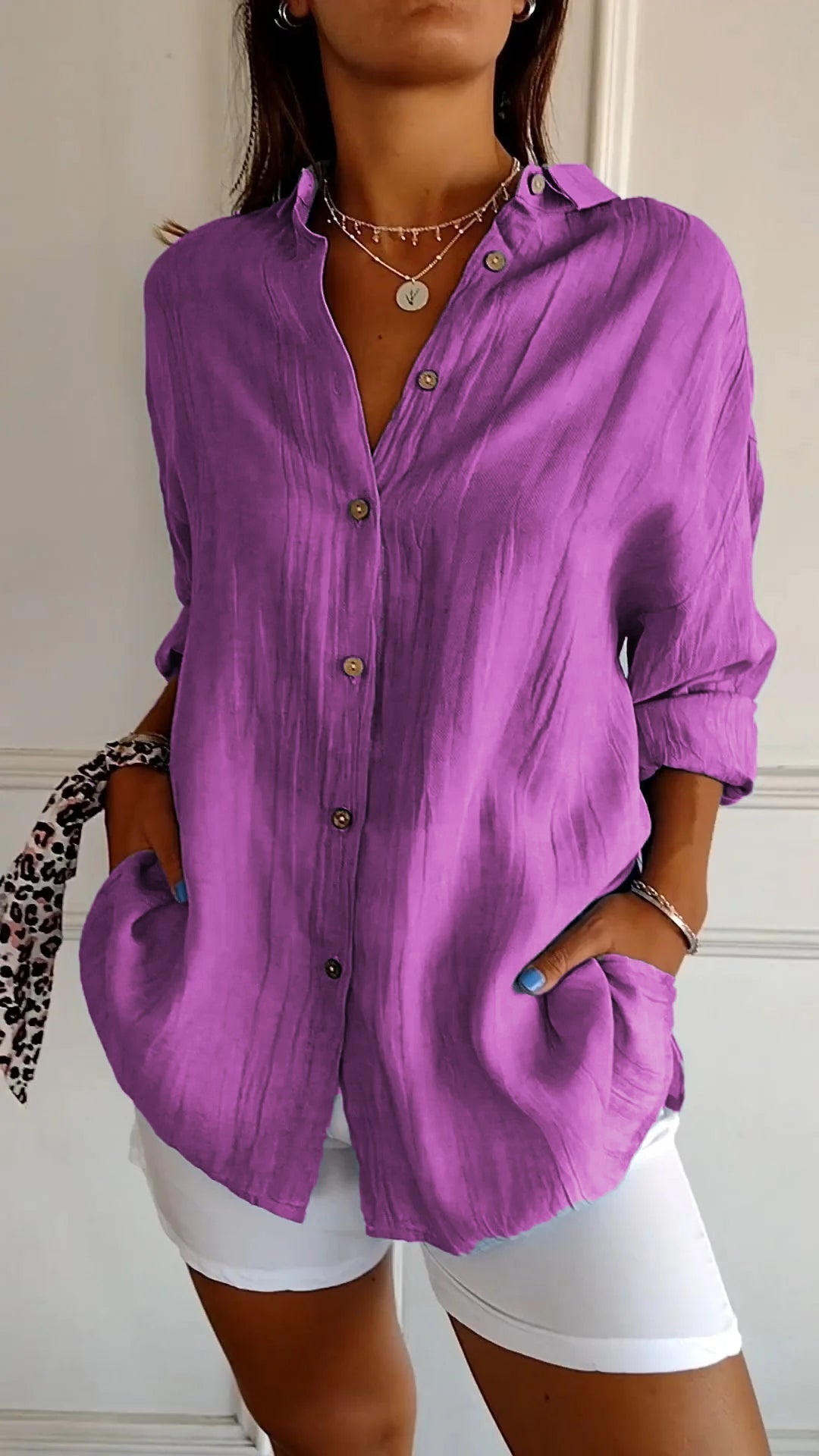 Amelien - Blouse Plissée Élégante pour Femmes