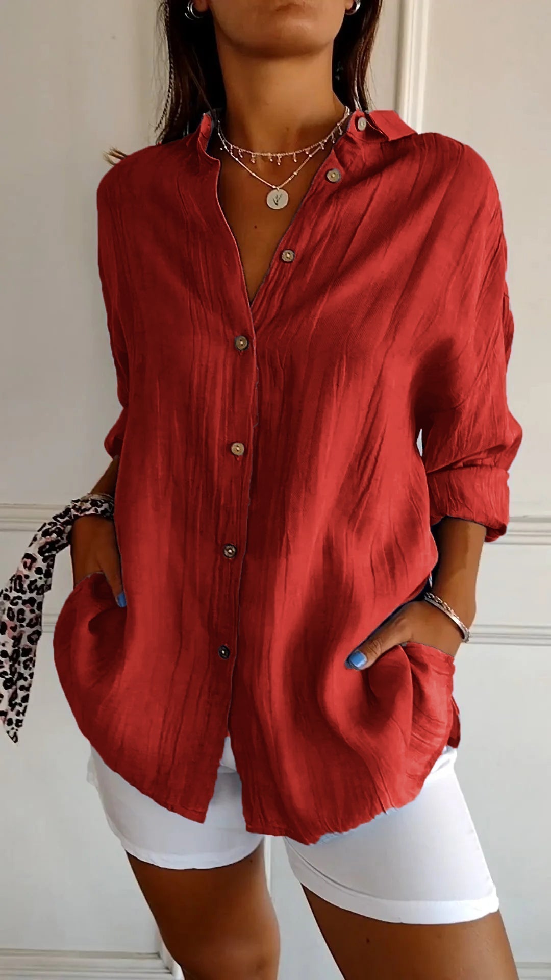 Amelien - Blouse Plissée Élégante pour Femmes