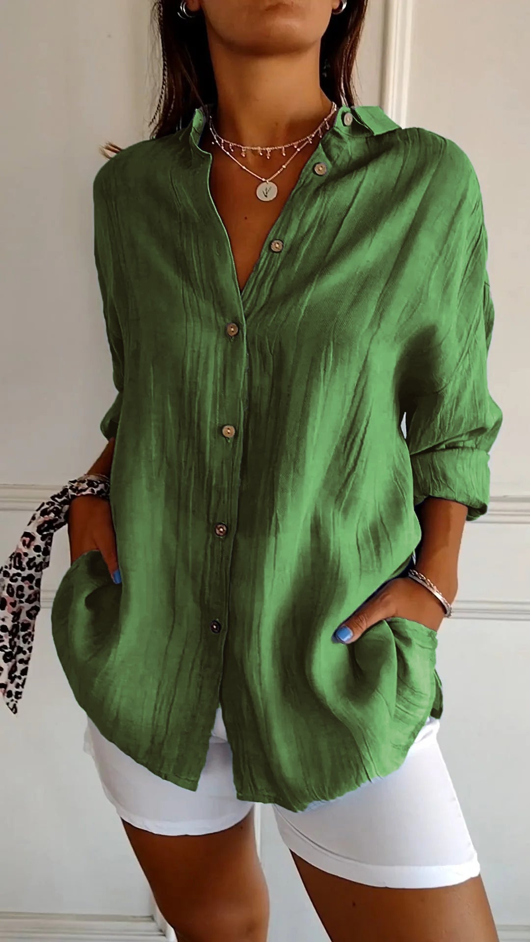 Amelien - Blouse Plissée Élégante pour Femmes