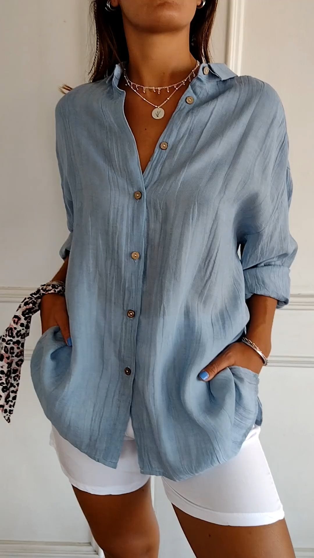 Amelien - Blouse Plissée Élégante pour Femmes