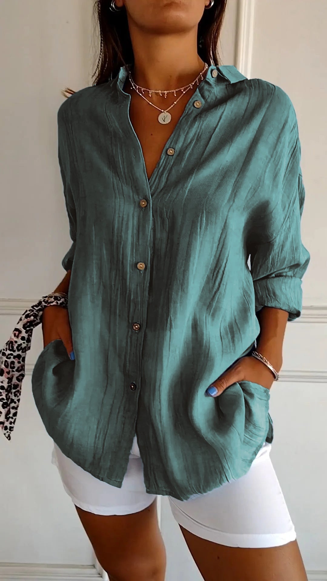 Amelien - Blouse Plissée Élégante pour Femmes