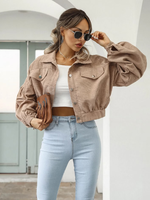 Veste courte en velours côtelé - Chrisanne