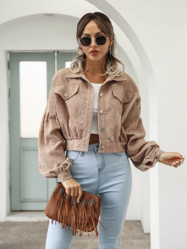 Veste courte en velours côtelé - Chrisanne
