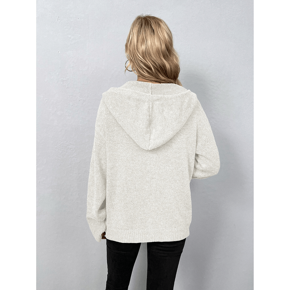 Cardigan à capuche et boutons - Kathaleen