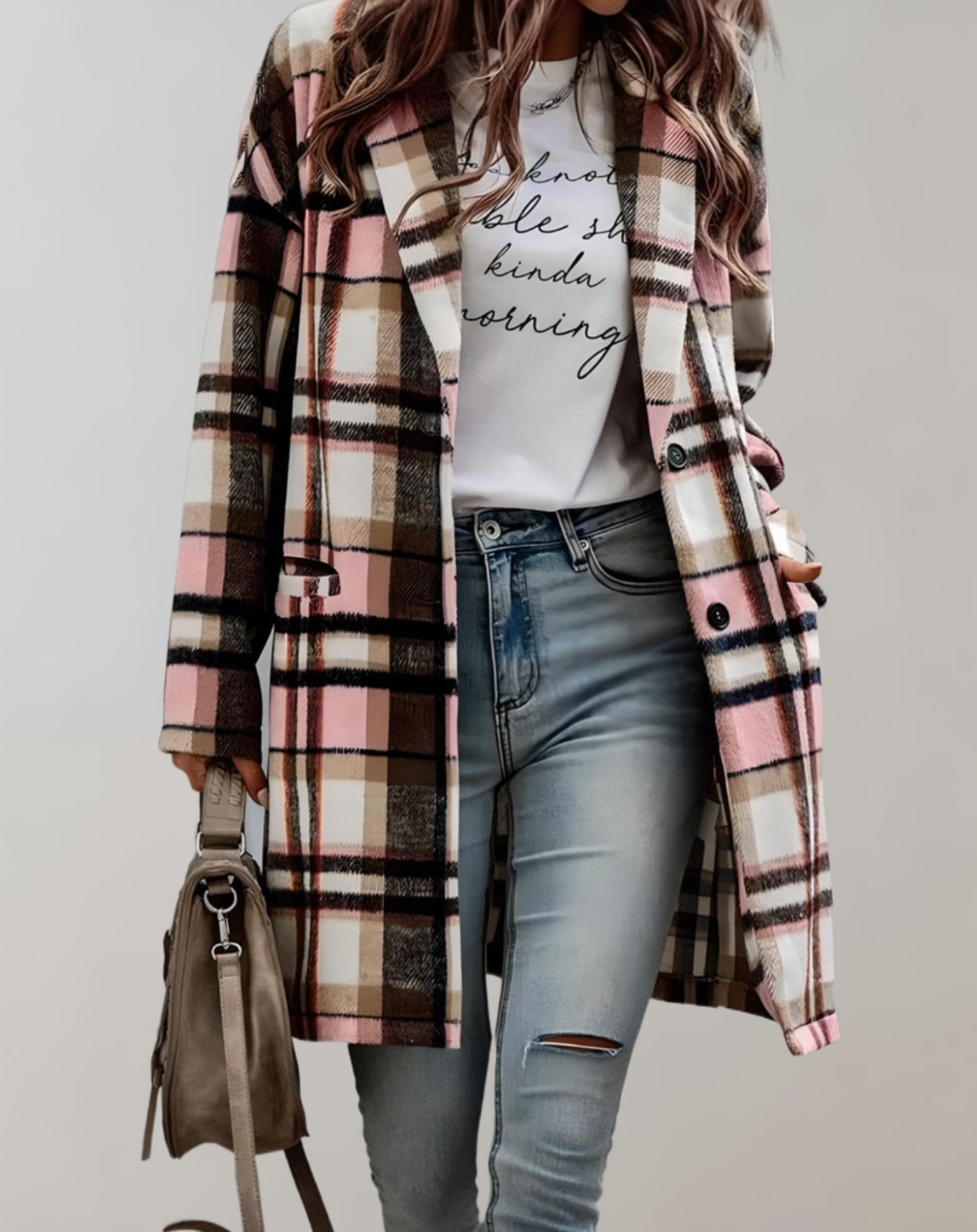 Beatrice - Veste Oversize Et À Carreaux