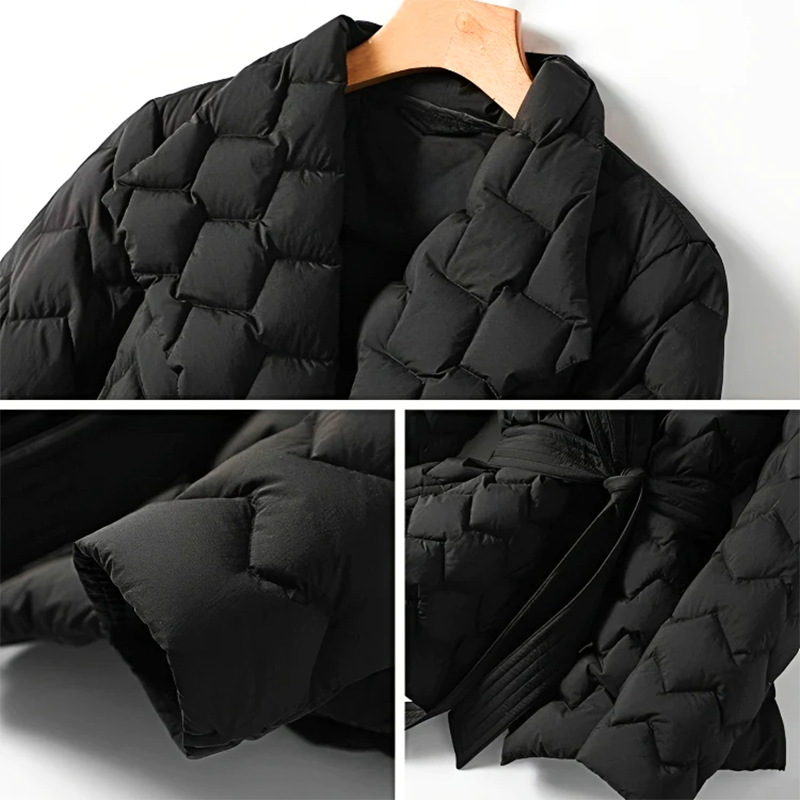 Vivy - Otême Manteau de soie matelassé