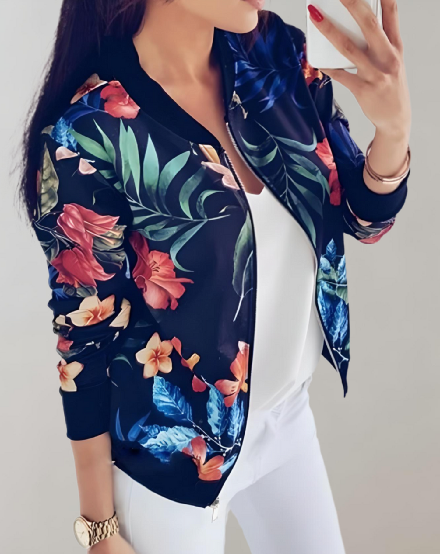 Céline - Blouson Bombardier À Fleurs