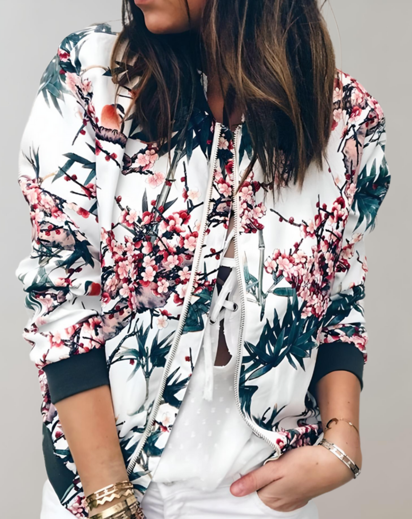 Céline - Blouson Bombardier À Fleurs