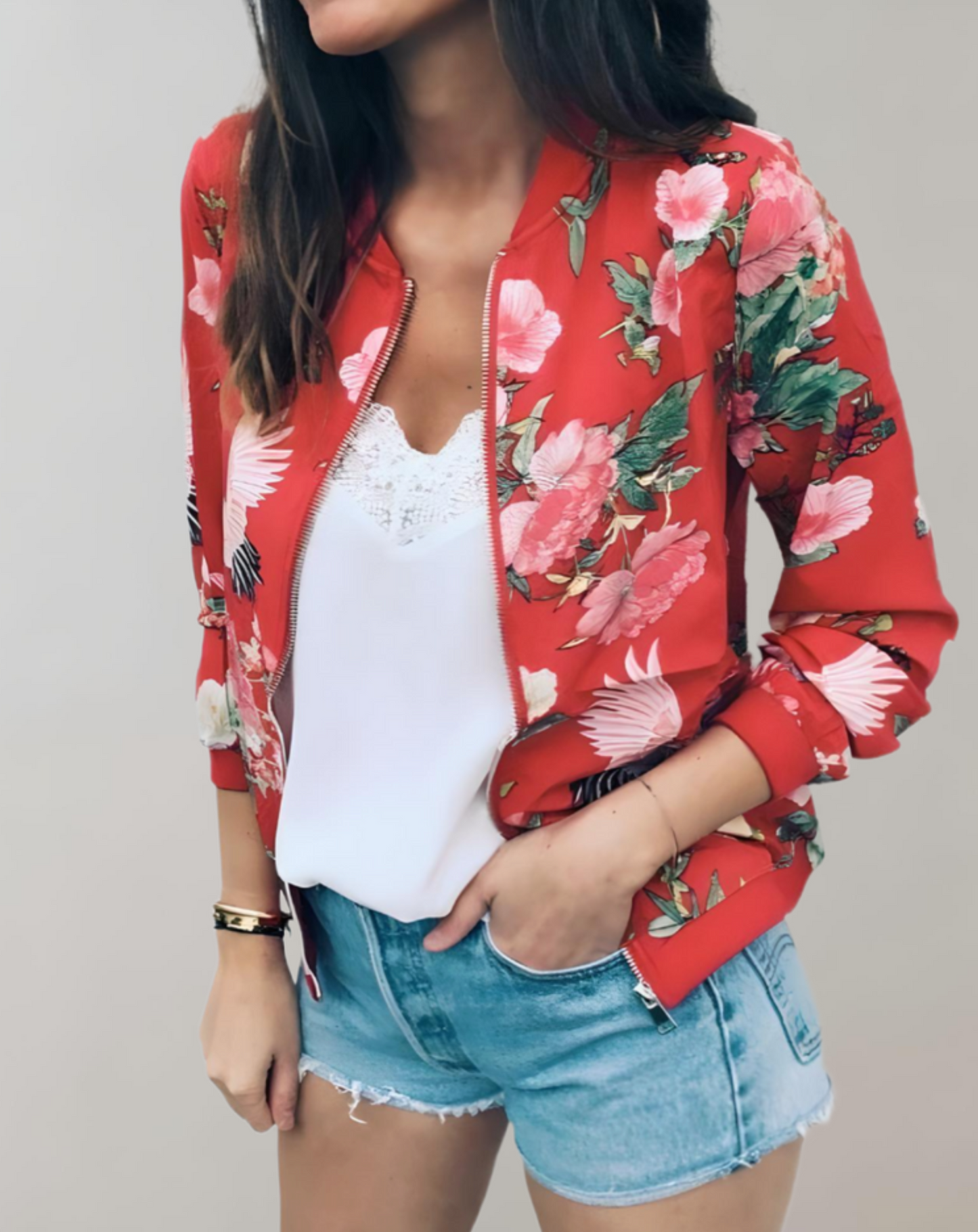 Céline - Blouson Bombardier À Fleurs