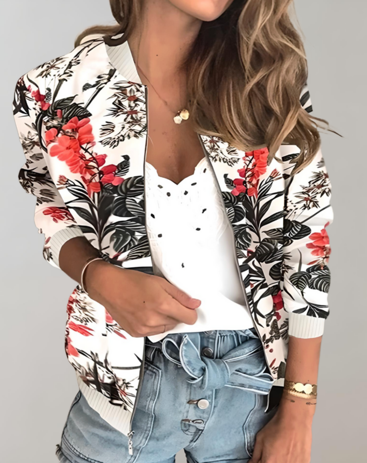 Céline - Blouson Bombardier À Fleurs