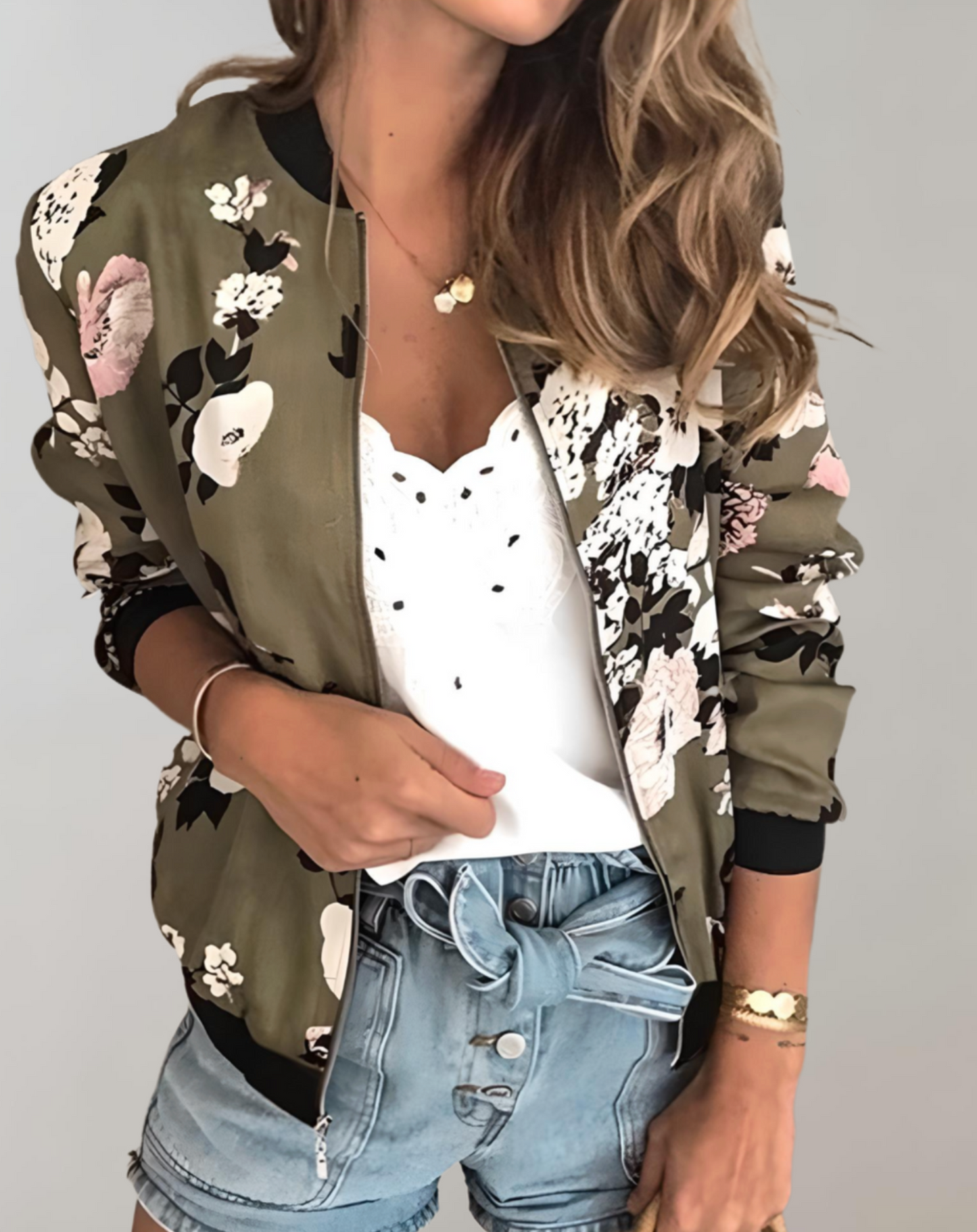 Céline - Blouson Bombardier À Fleurs