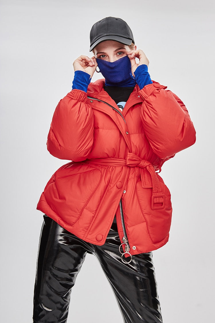 Doudoune Femme Ceinturée "Street Chic"