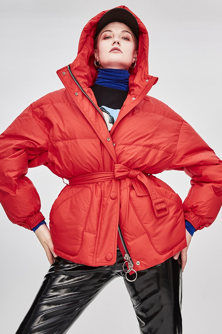 Doudoune Femme Ceinturée "Street Chic"