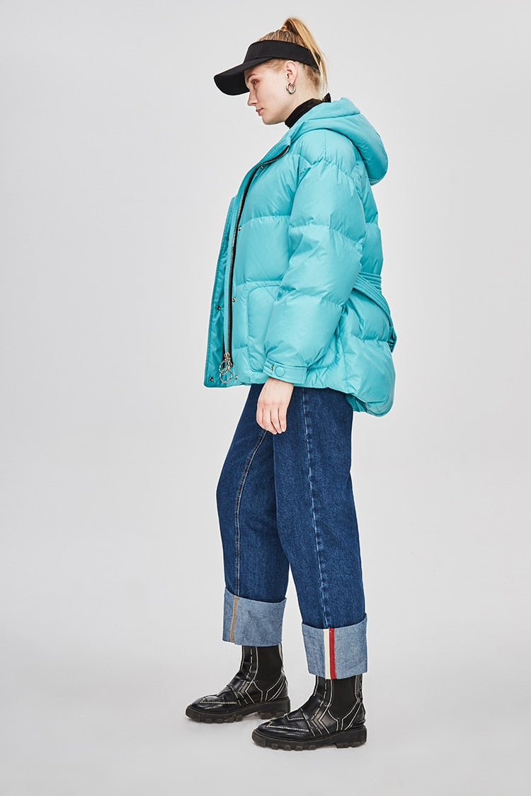Doudoune Femme Ceinturée "Street Chic"