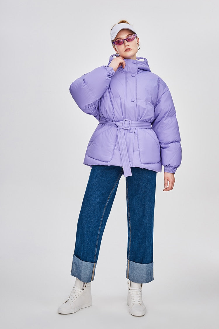 Doudoune Femme Ceinturée "Street Chic"