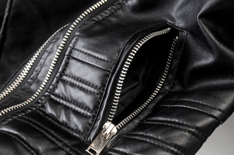 Veste motard en cuir pour femme - Agnetta