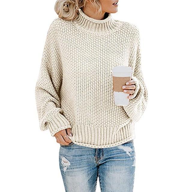 Sacha - Pull chaud à col roulé pour Femme