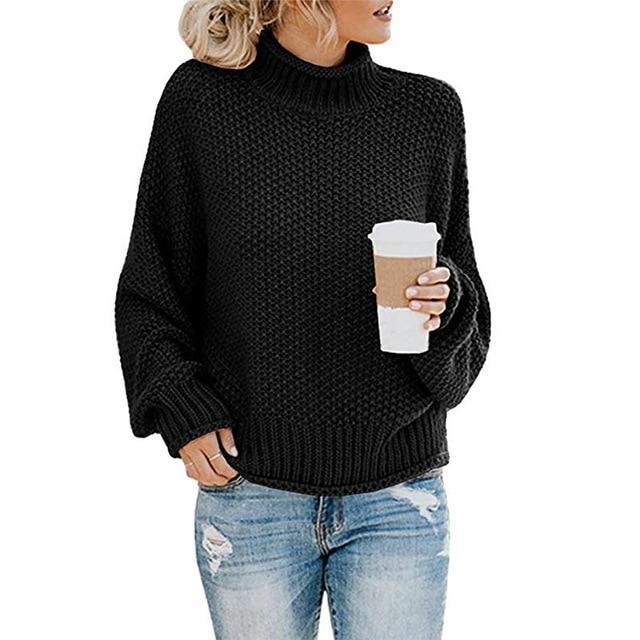 Sacha - Pull chaud à col roulé pour Femme