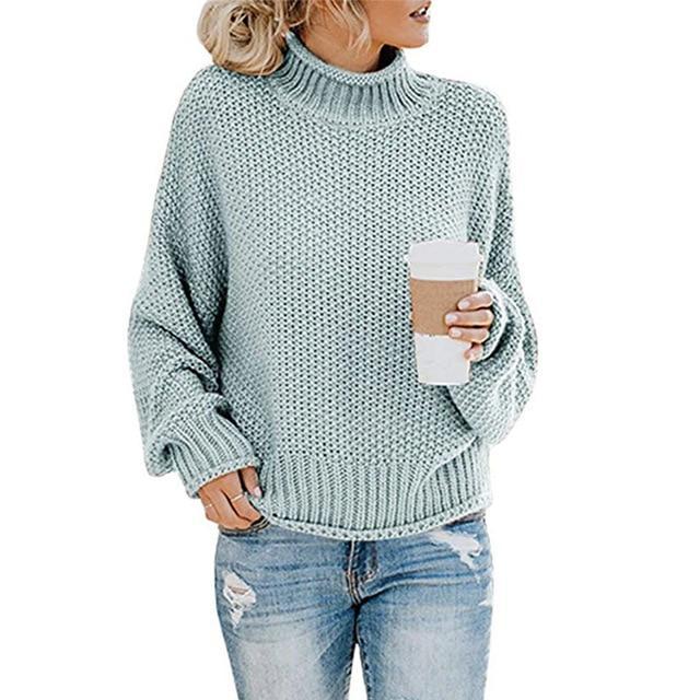 Sacha - Pull chaud à col roulé pour Femme