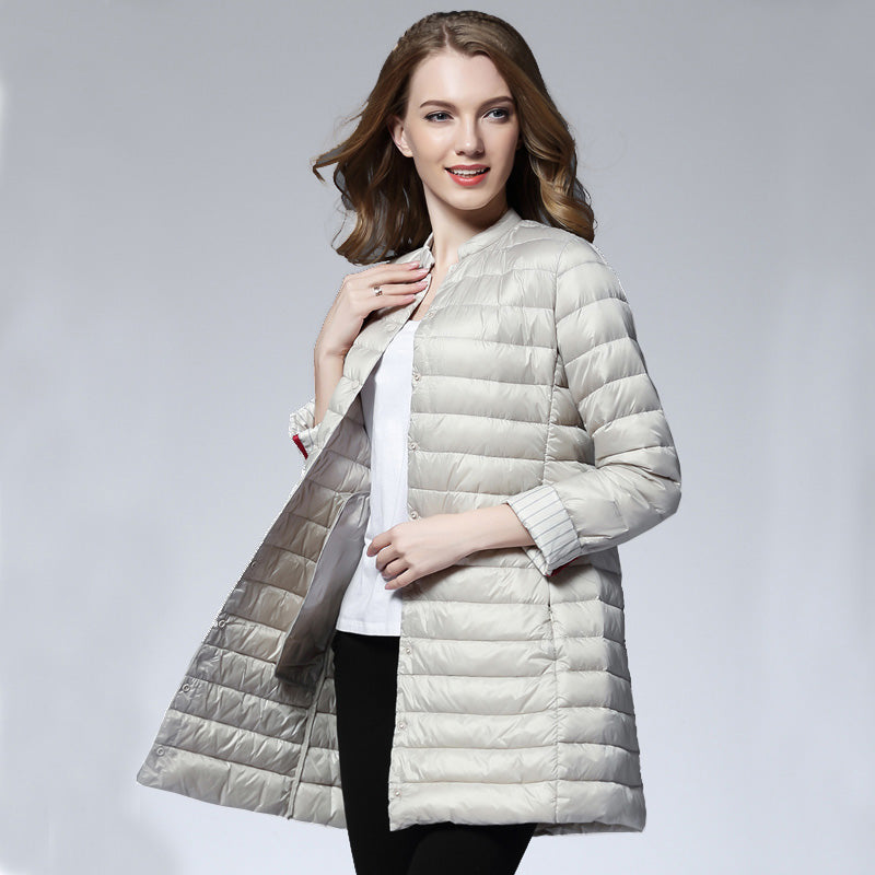Doudoune Longue à Capuche "Ultra Light Femme