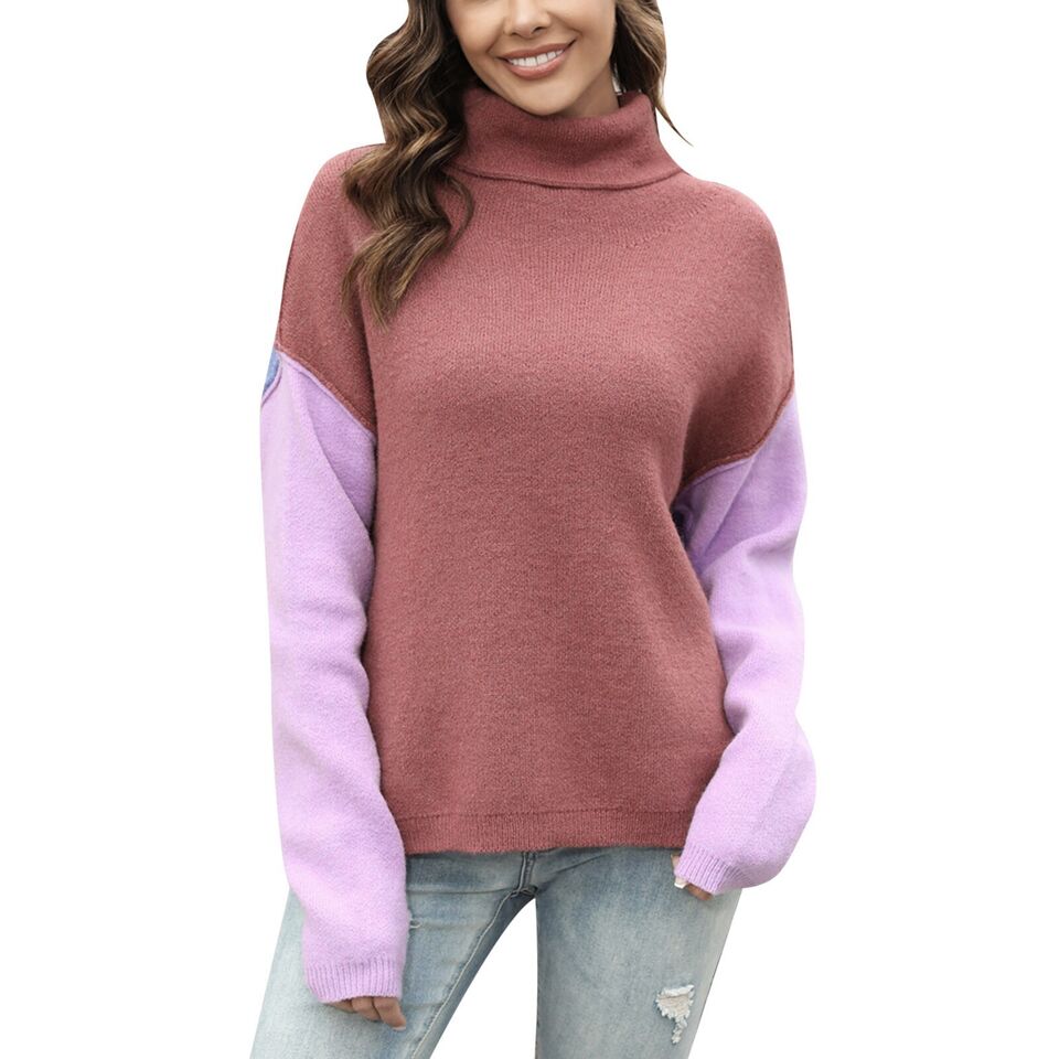 Jenna - Pull en maille avec motif patchwork