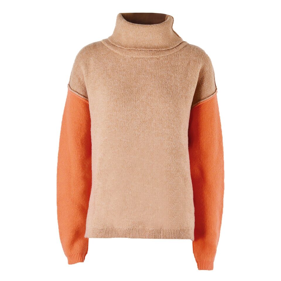 Jenna - Pull en maille avec motif patchwork