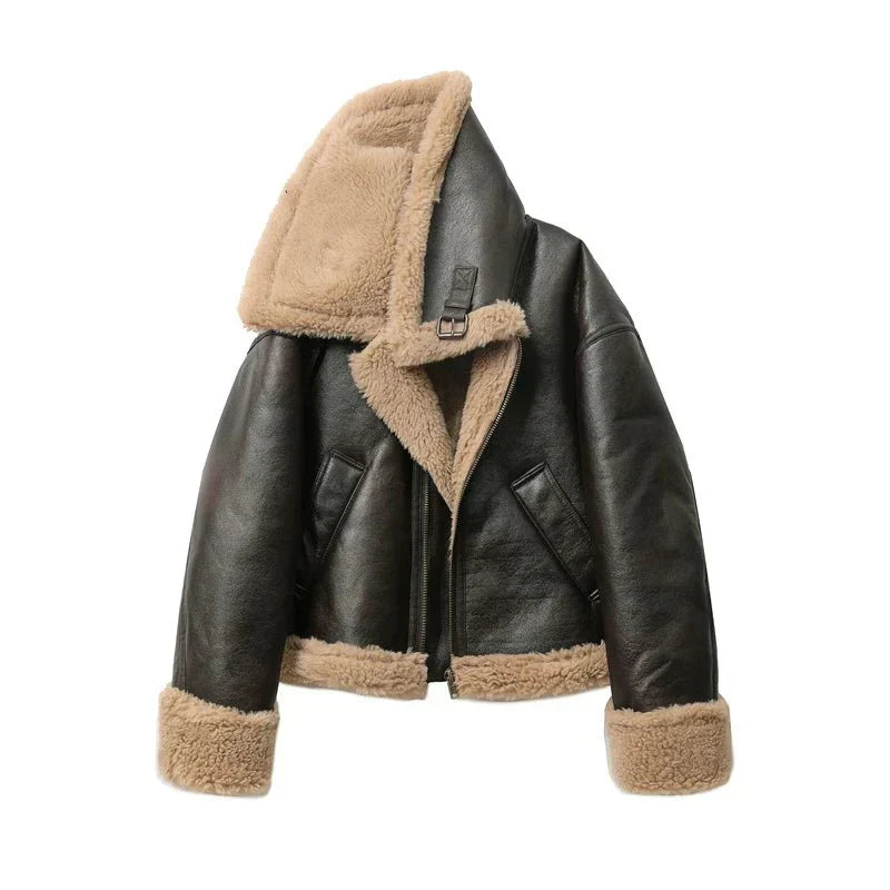 Juliette - Veste En Cuir Chaud