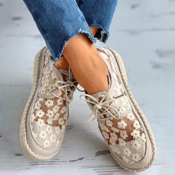 Arabella | Orthopaedic Chaussure aérée et à la mode avec motif floral