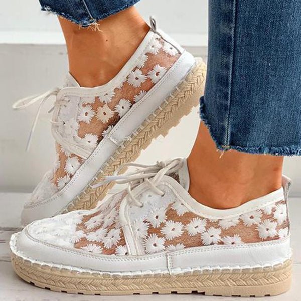 Arabella | Orthopaedic Chaussure aérée et à la mode avec motif floral